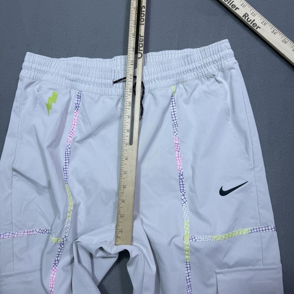 Nike EYBL Woven Cargo Pants Mens M 32x30 Light Bone Basketball DV8074-025 Rare - Picture 7 of 8